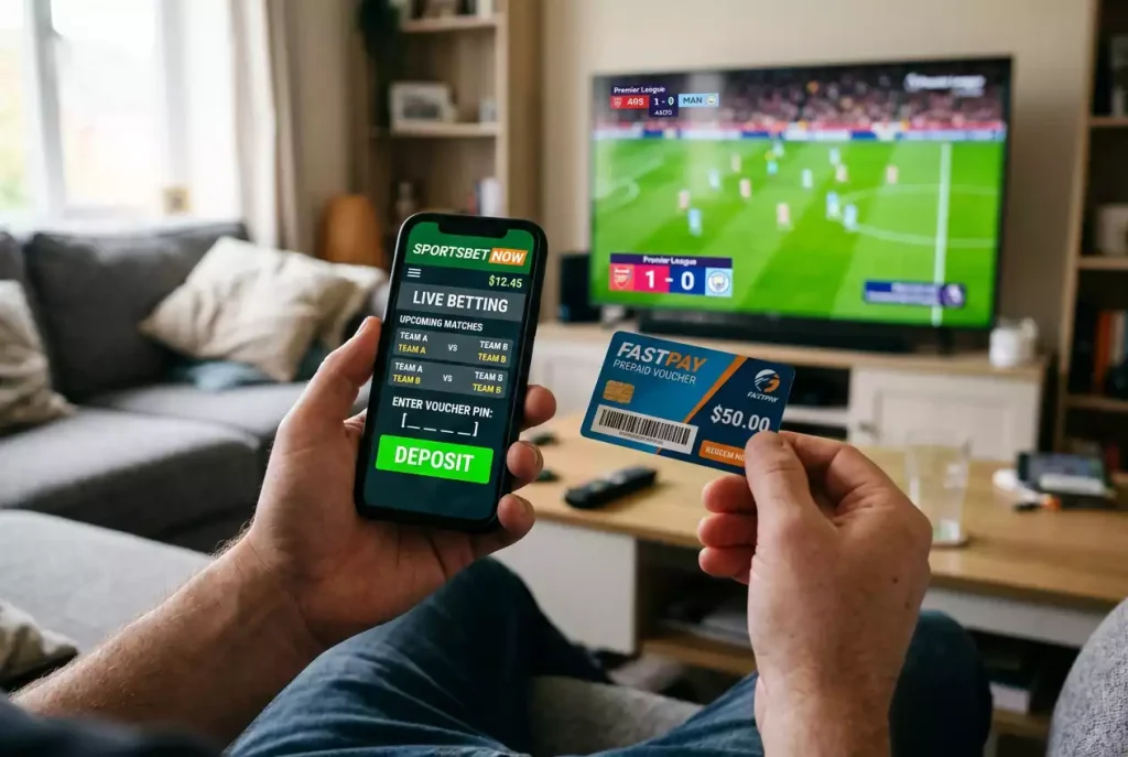 Paysafecard-Einzahlung in Sportwetten-Apps am Smartphone